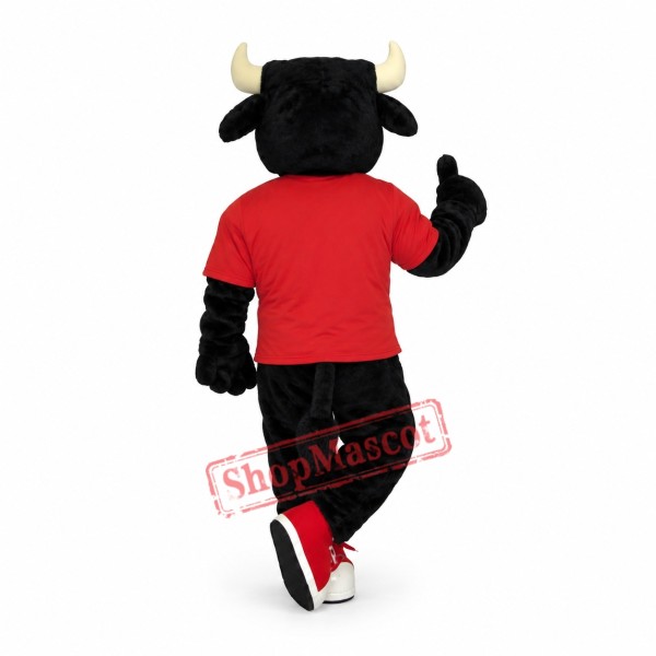 Sport Blue & Black Bull Mascot Costume