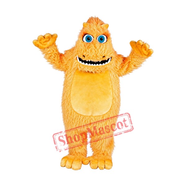 Super Cute Yellow Monster Mascot Costume
