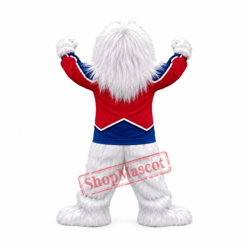 White Yeti Mascot Costume Free Shipping