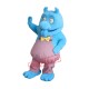 Cute Blue Monster Mascot Costume