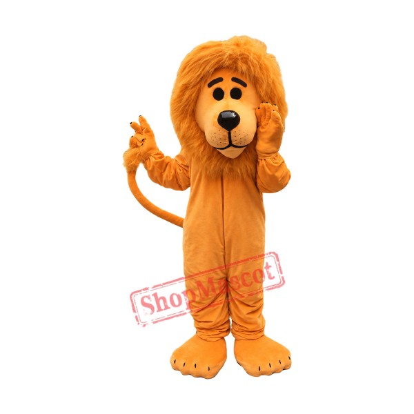 Orange Lion Mascot Costume Orange Lion Mascot Costume