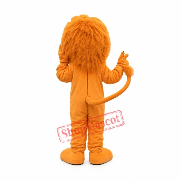 Orange Lion Mascot Costume Orange Lion Mascot Costume