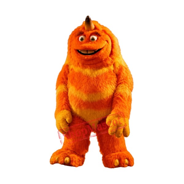 Orange Monster Mascot Costume Orange Monster Mascot Costume