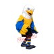 Yellow & Blue Eagle Mascot Costume