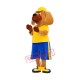Sport Yellow Dog Mascot Costume Sport Yellow Dog Mascot Costume