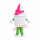 Vanilla Strawberry Ice Cream Mascot Costume Vanilla Strawberry Ice Cream Mascot Costume