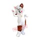 White & Brown Cat Mascot Costume White & Brown Cat Mascot Costume