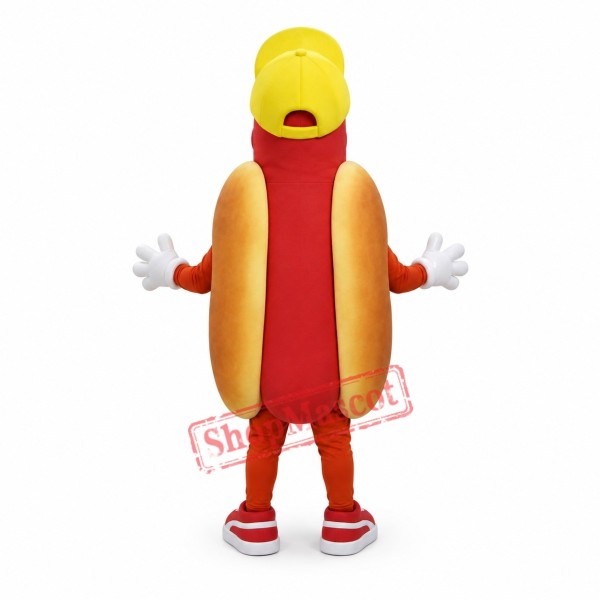 Smiling Hot Dog Mascot Costume Smiling Hot Dog Mascot Costume