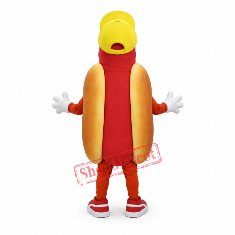 Smiling Hot Dog Mascot Costume Smiling Hot Dog Mascot Costume