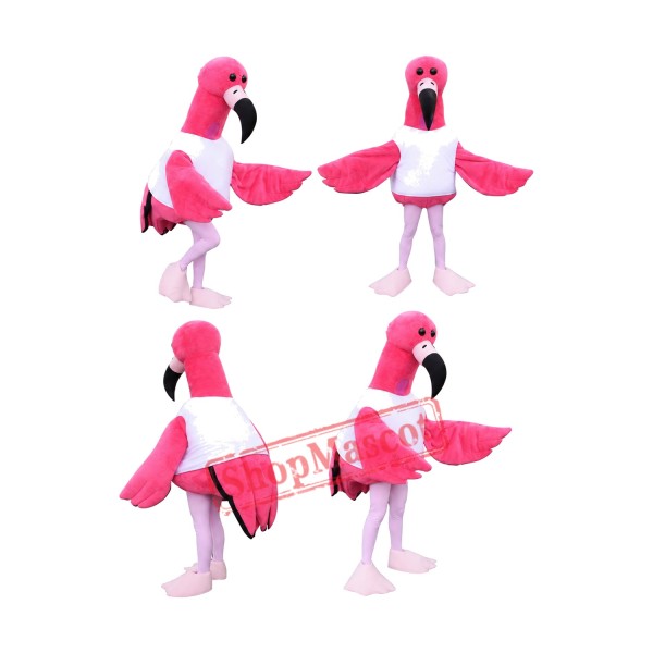 Lovely Flamingo Mascot Costume Lovely Flamingo Mascot Costume