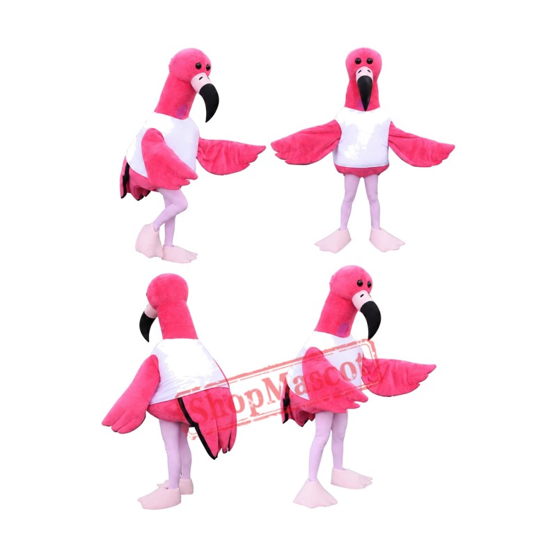 Lovely Flamingo Mascot Costume Lovely Flamingo Mascot Costume