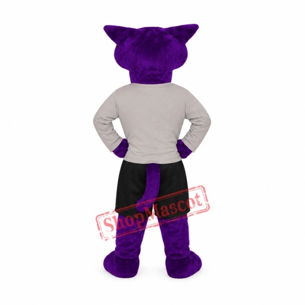 Purple Panther Mascot Costume Purple Panther Mascot Costume