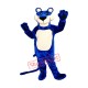 Happy Blue Panther Mascot Costume Happy Blue Panther Mascot Costume