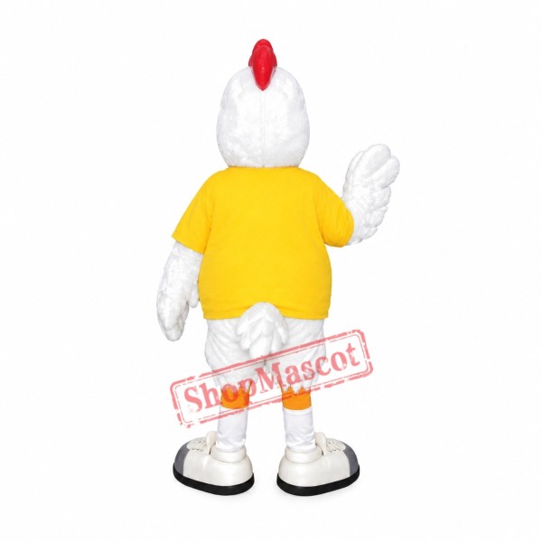 College White Rooster Mascot Costume College White Rooster Mascot Costume