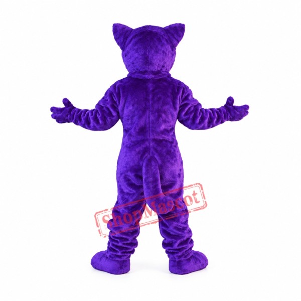 Happy Purple Leopard Mascot Costume Happy Purple Leopard Mascot Costume