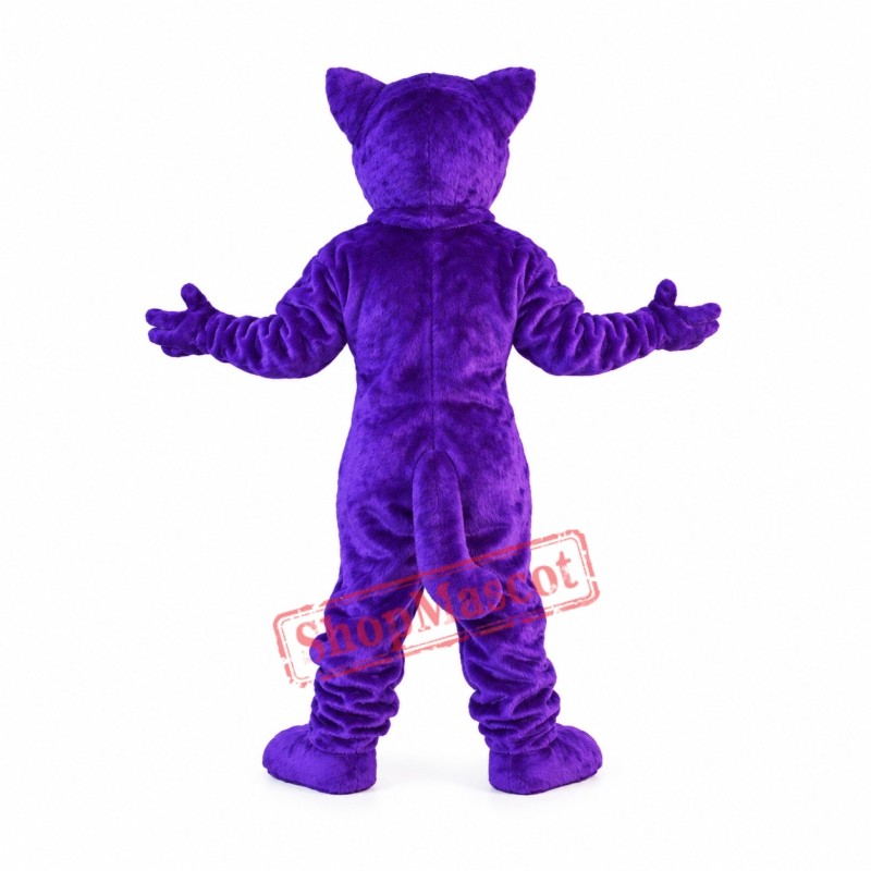 Happy Purple Leopard Mascot Costume Happy Purple Leopard Mascot Costume