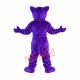Happy Purple Leopard Mascot Costume Happy Purple Leopard Mascot Costume