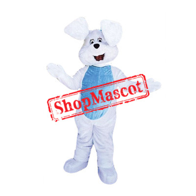 White East Bunny Mascot Costume