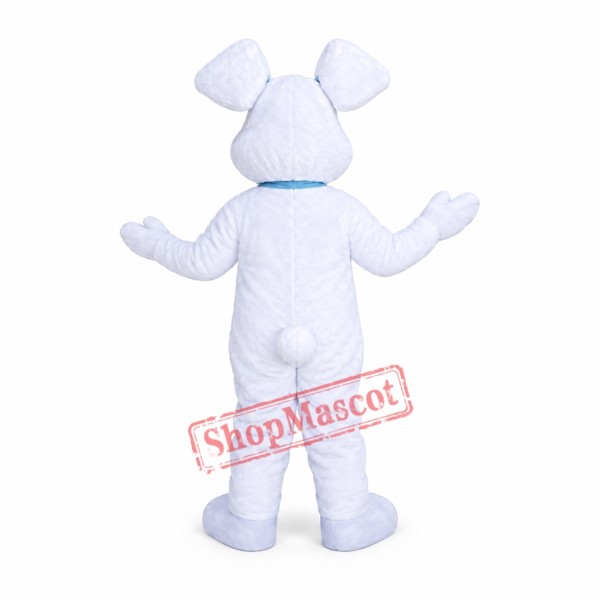 White East Bunny Mascot Costume White East Bunny Mascot Costume