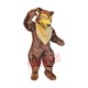 Fierce Brown Wolf Mascot Costume