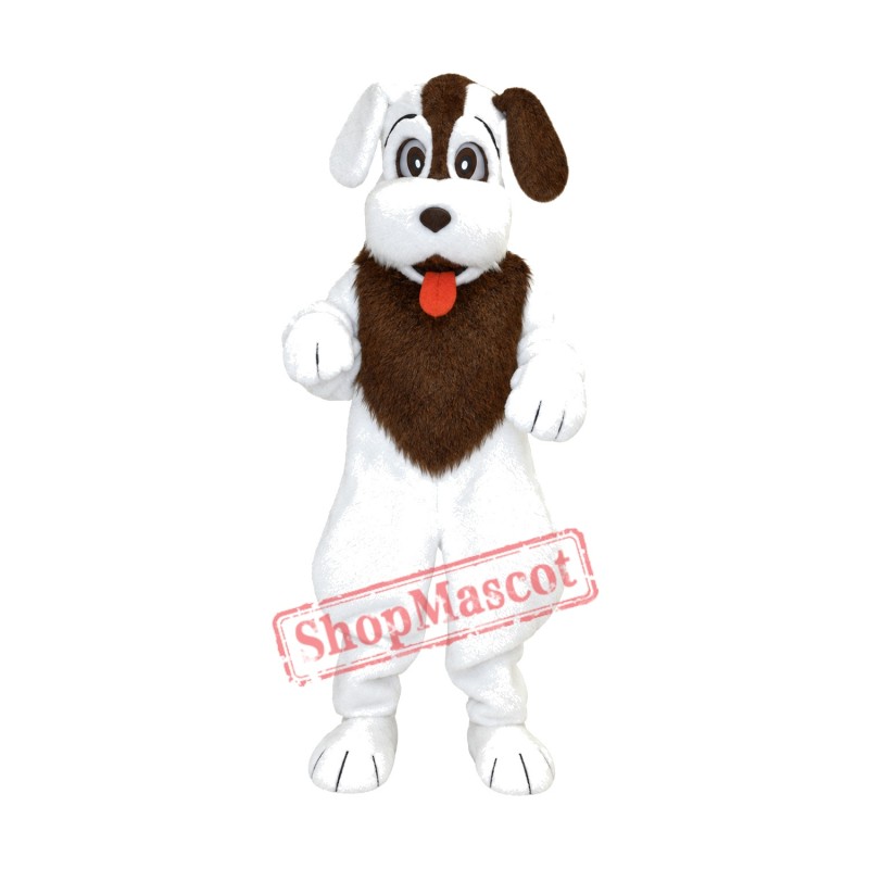 All White Dog Mascot Costume All White Dog Mascot Costume