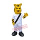 Fierce Yellow Tiger Mascot Costume