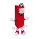 Red Brush Mascot Costume Red Brush Mascot Costume