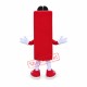 Red Brush Mascot Costume Red Brush Mascot Costume