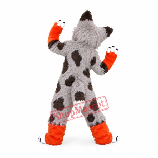 Colorful Husky Dog Wolf Mascot Costume