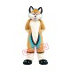 Brown Husky Dog Wolf Mascot Costume