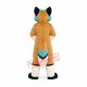 Brown Husky Dog Wolf Mascot Costume