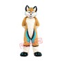 Brown Husky Dog Wolf Mascot Costume