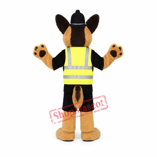 Staffs Police Dog Mascot Costume Staffs Police Dog Mascot Costume