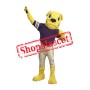 Yellow Bulldog Mascot Costume