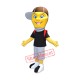 Light Lamp Bulb Boy Mascot Costume Light Lamp Bulb Boy Mascot Costume
