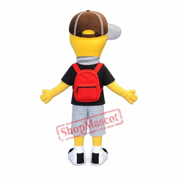 Light Lamp Bulb Boy Mascot Costume Light Lamp Bulb Boy Mascot Costume