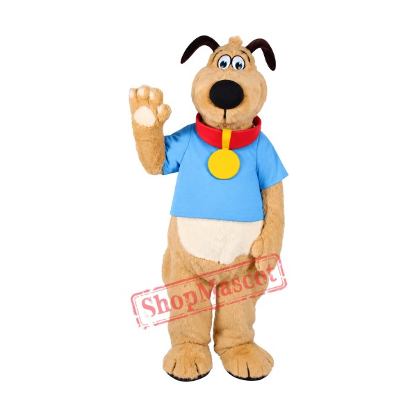 Lovely Brown Dog Mascot Costume Lovely Brown Dog Mascot Costume