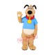 Lovely Brown Dog Mascot Costume Lovely Brown Dog Mascot Costume