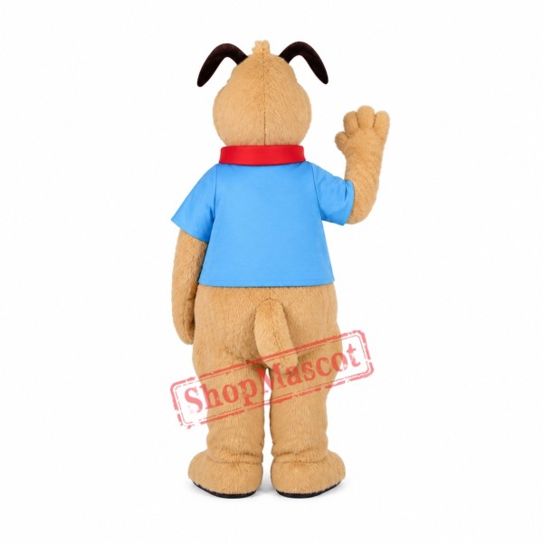 Lovely Brown Dog Mascot Costume Lovely Brown Dog Mascot Costume