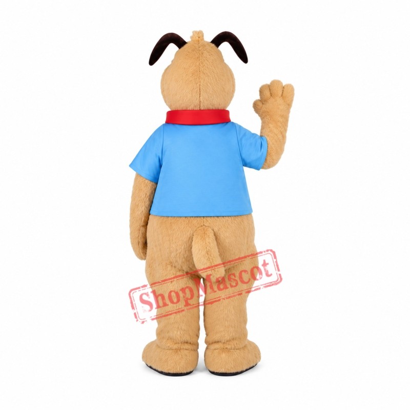 Lovely Brown Dog Mascot Costume Lovely Brown Dog Mascot Costume