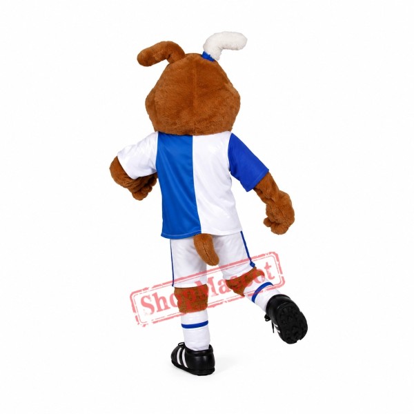 Friendly Bulldog Mascot Costume