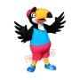College Black Parrot Mascot Costume