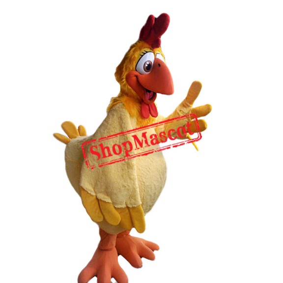 College Yellow Chicken Mascot Costume