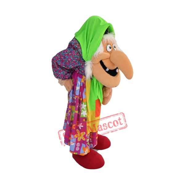 Old Grandma With Big Nose Mascot Costume