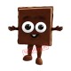Happy Chocolate Mascot Costume Happy Chocolate Mascot Costume