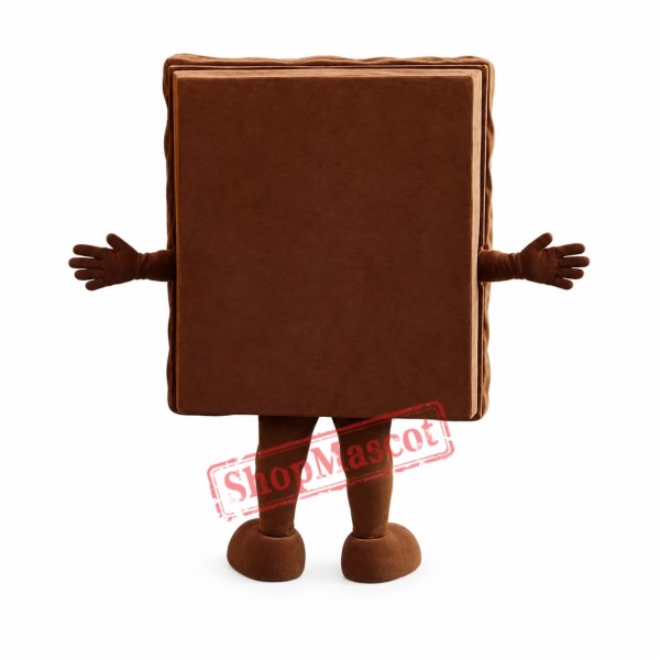 Happy Chocolate Mascot Costume Happy Chocolate Mascot Costume