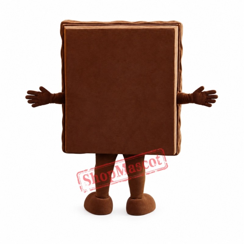 Happy Chocolate Mascot Costume Happy Chocolate Mascot Costume