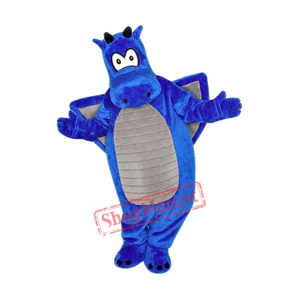 Funny Blue Dragon Mascot Costume Funny Blue Dragon Mascot Costume