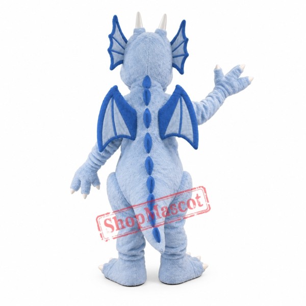 Blue Red Dragon Mascot Costume