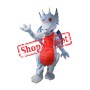 Blue Red Dragon Mascot Costume